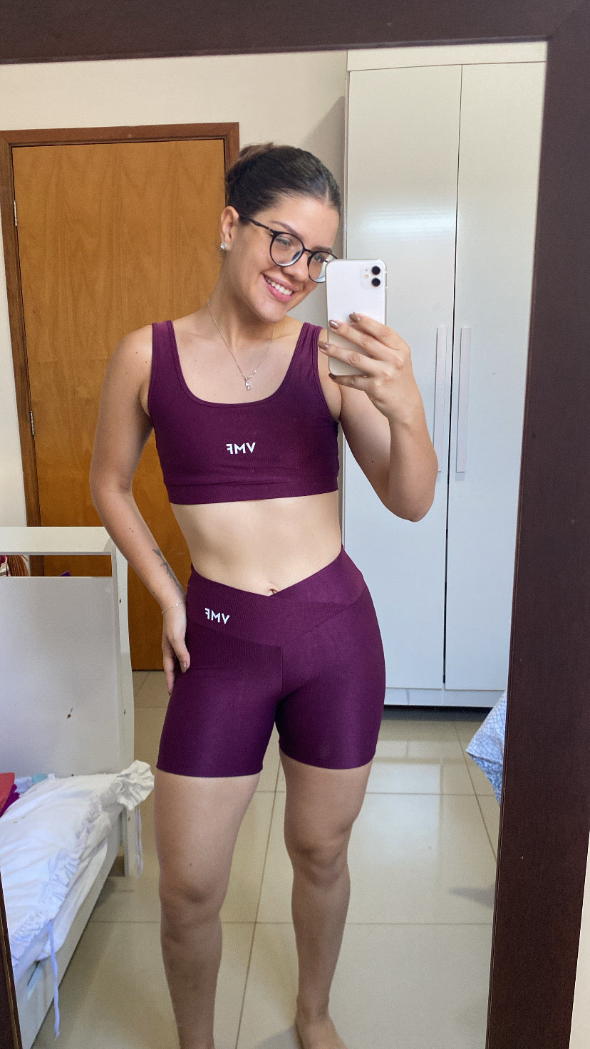 Top Anna - Compressão Ameixa