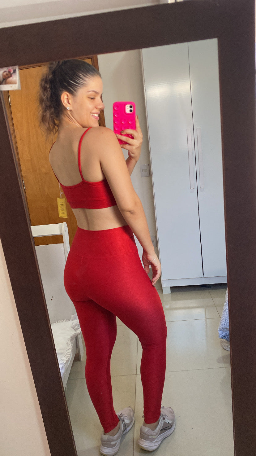 Legging Básica - Compressão Morango