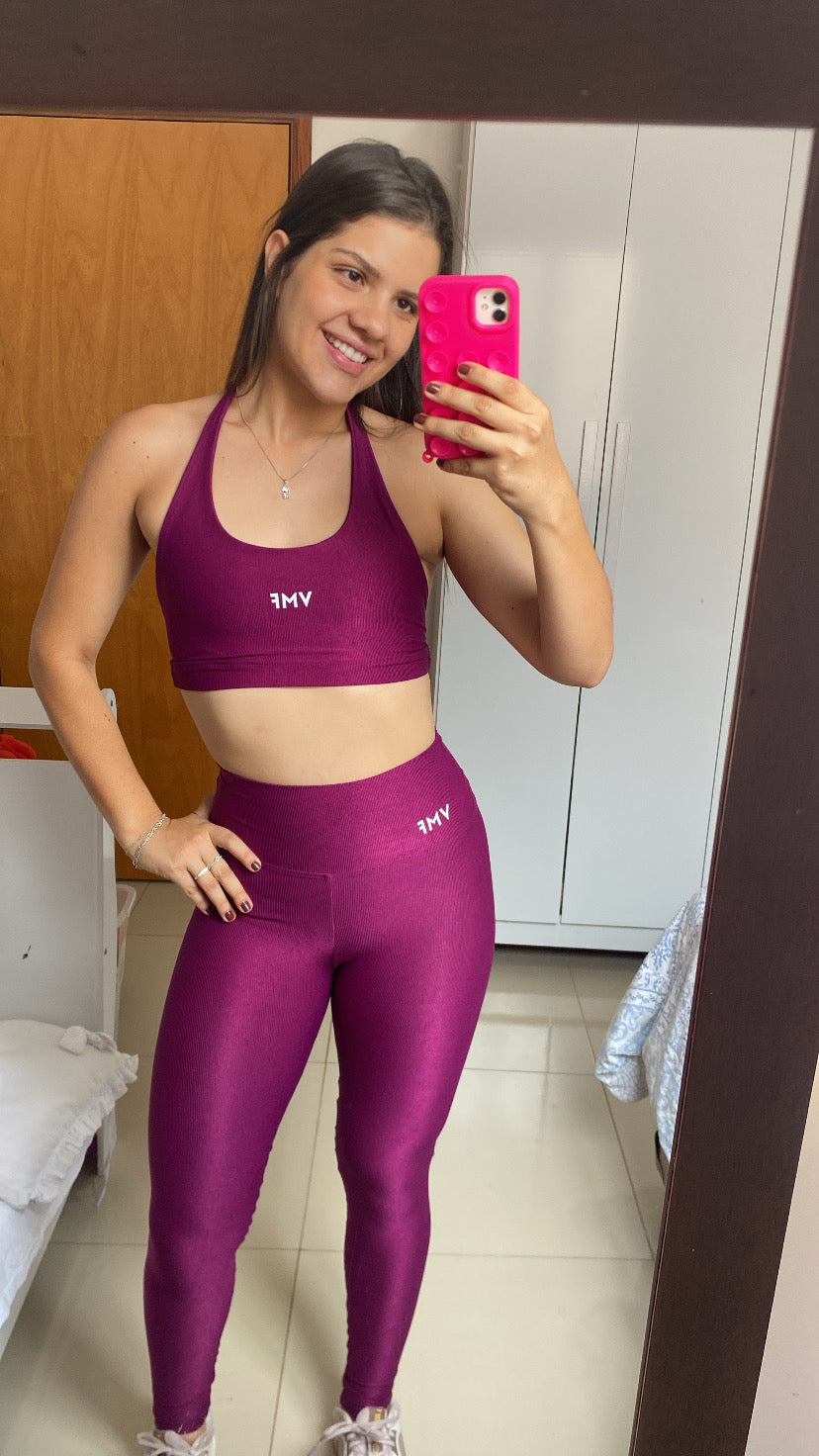 Legging Básica - Compressão Ameixa