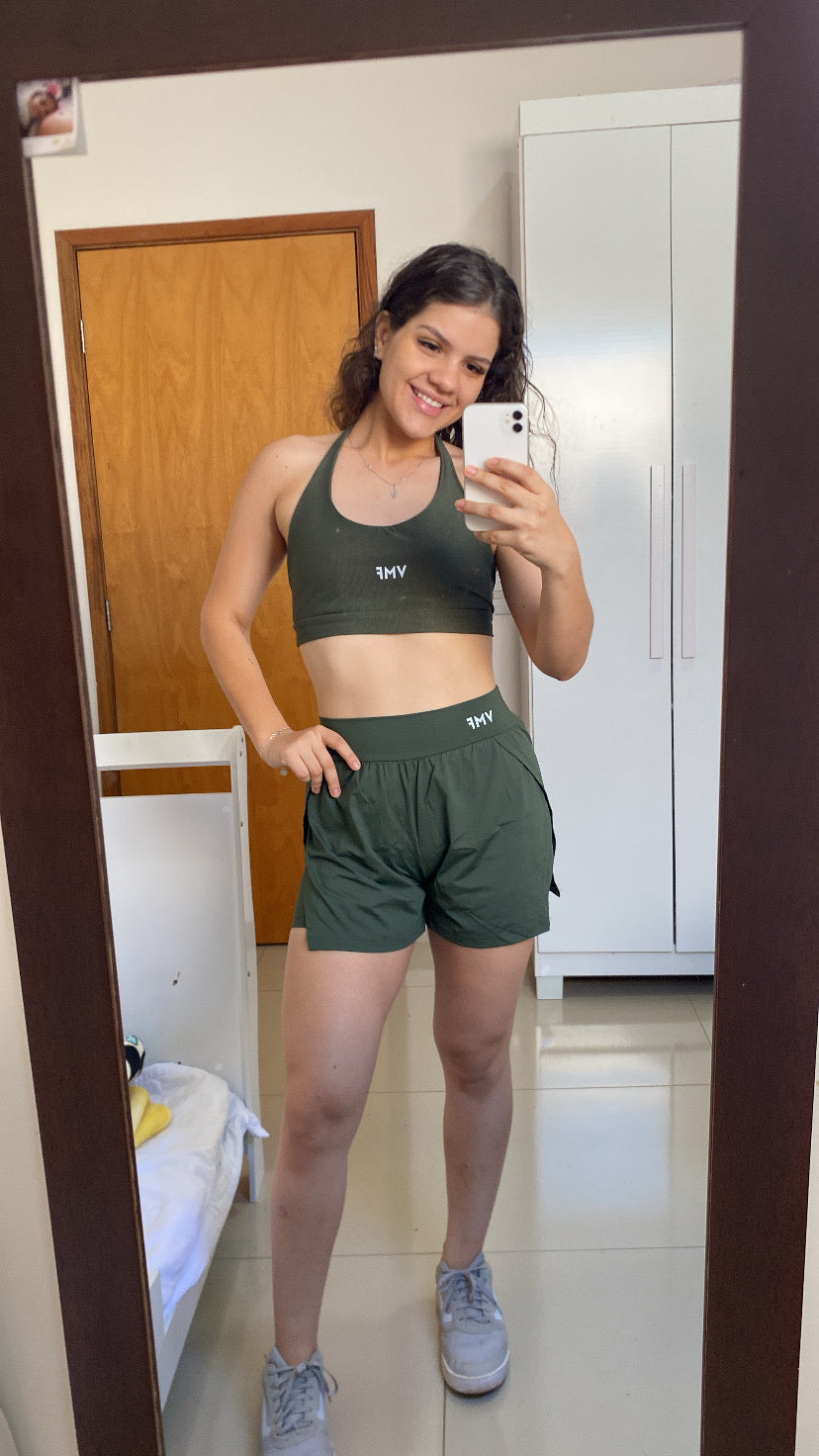 Short Duplo - Verde Militar