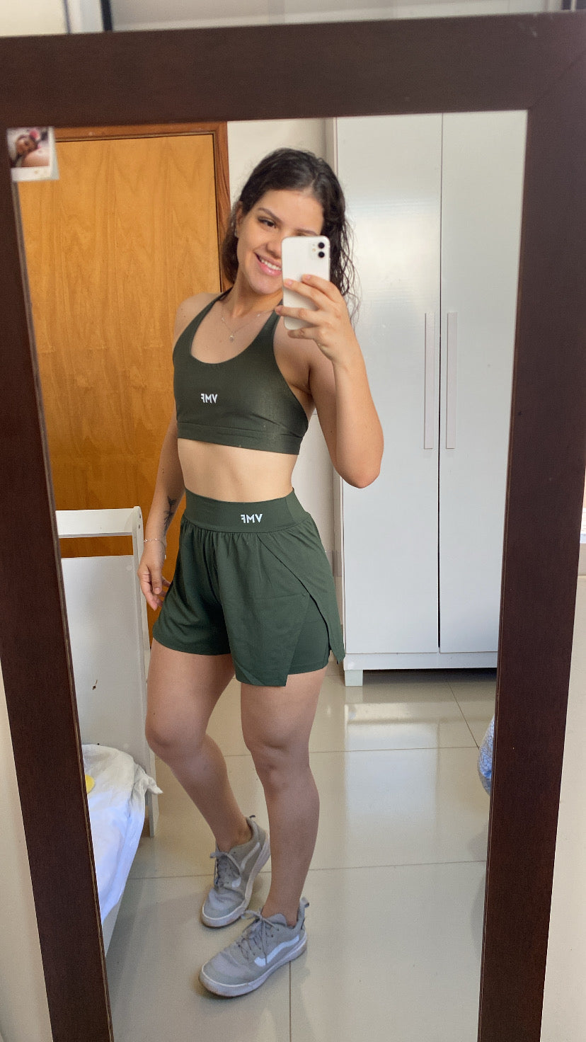 Short Duplo - Verde Militar