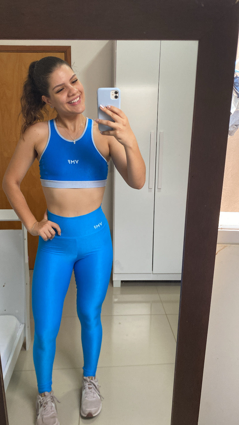Top Aline - Compressão Azul Safira